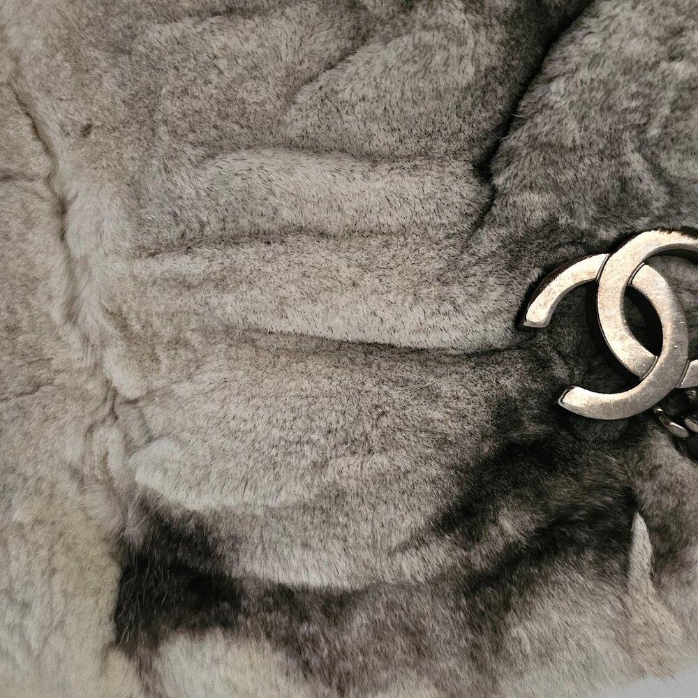Chanel Sheared Mink Handbag with Silver Hardware - Picture 8 of 10